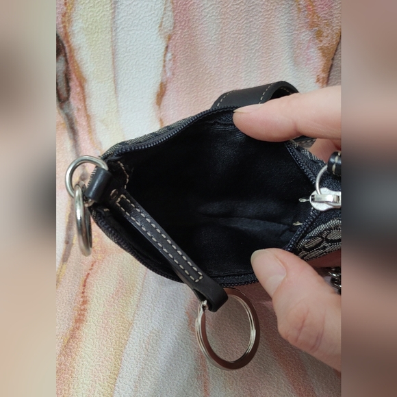 Authentic Coach Signature Mini Soho Pouch Charm Keychain Y2K - Picture 11 of 14